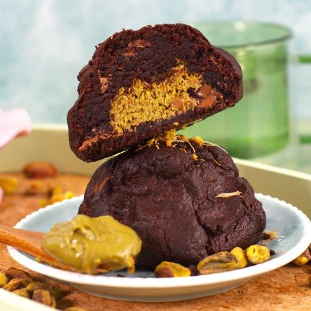 Chocolate Dubái |NY Cookie de Chocolate, con Chocolate con leche y relleno Pistacho Dubái