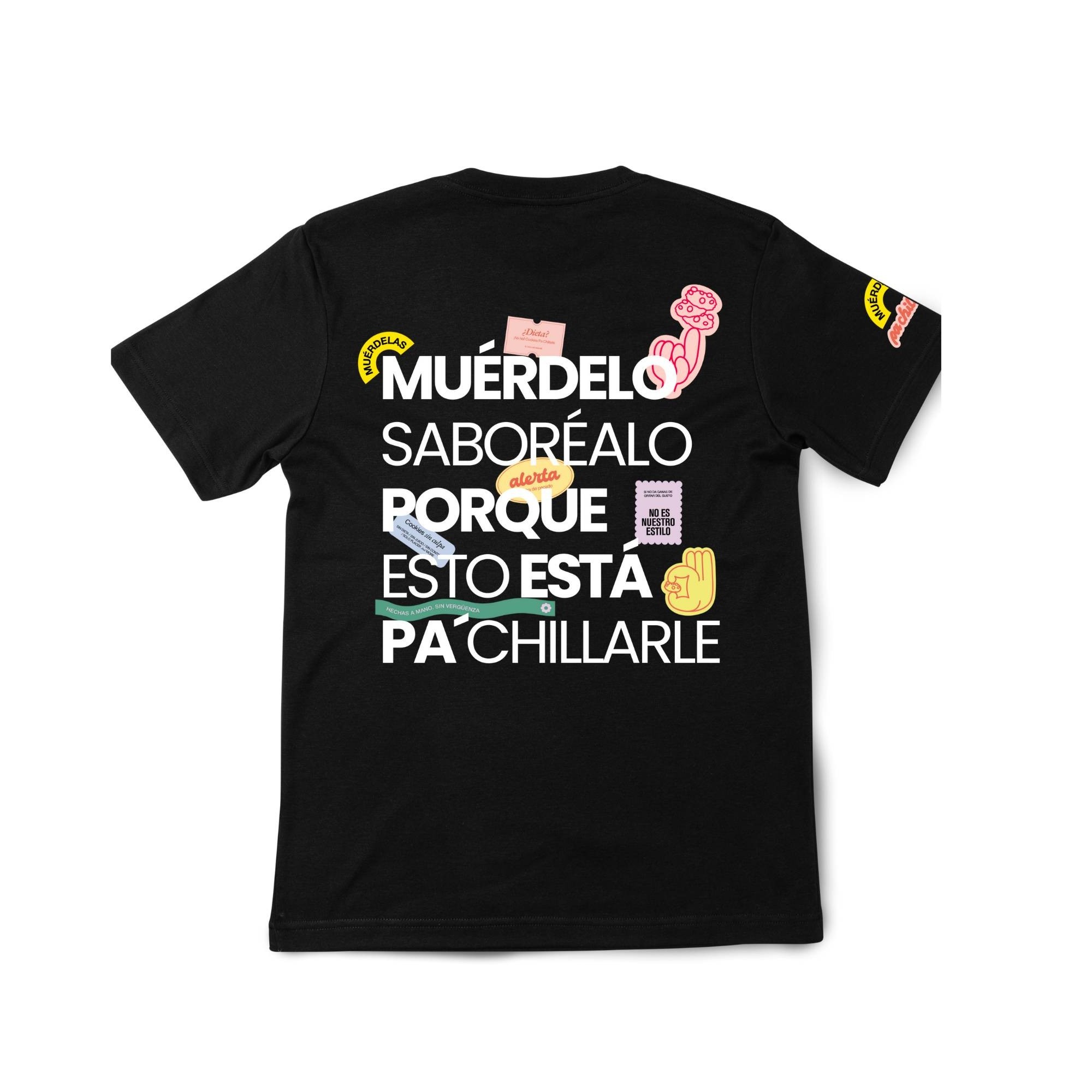 Camiseta Negra Muérdelo Pa´Chillarle