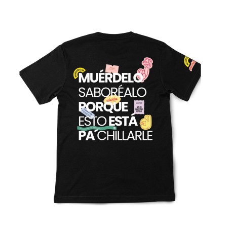 Camiseta Negra Muérdelo Pa´Chillarle
