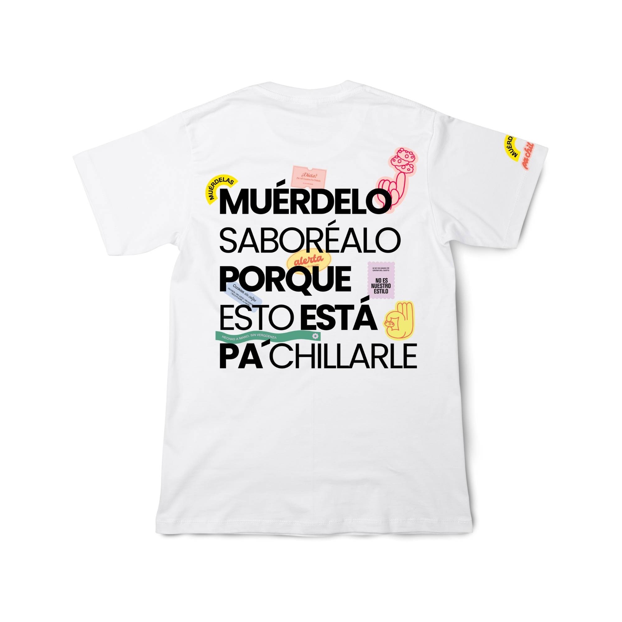 Camiseta Blanca Muérdelo Pa´Chillarle