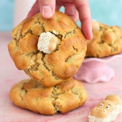 HippoNella| Masa de vainilla con relleno de crema de avellana y barquillo crujiente