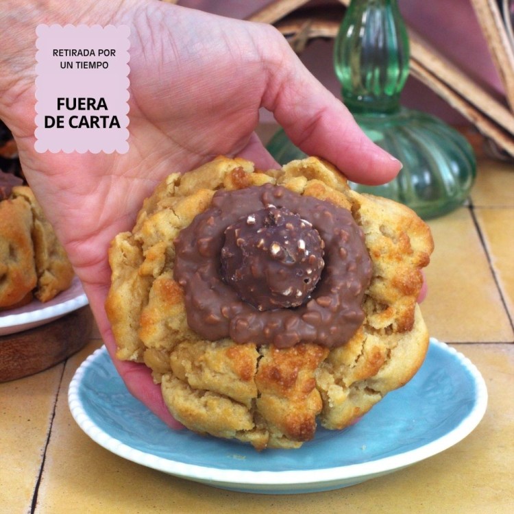 Choco Rocher| NY Cookie con Relleno de Choco-Avellana Crunch