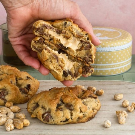 Pack de 4 NYCookies Pa´Chillarle NY en Otoño: Peanut Choc, Apple Pie, RollsCookie y Honey Pecan Pie, las amadas del Otoño.